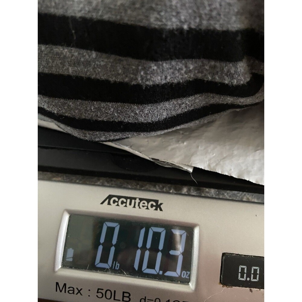 Eileen Fisher Tencel Tunic Top Size M Gray Striped Minimalist Elevated Casual - Picture 11 of 11